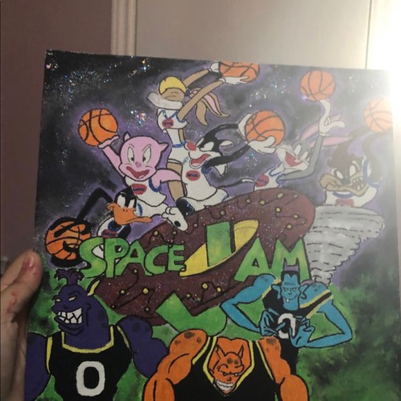 Space jam custom canvas! - Picture 5 of 5